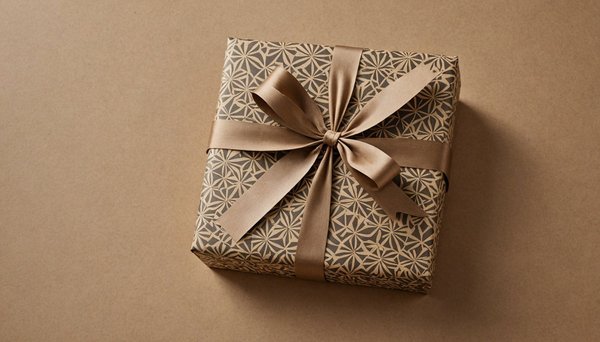 Papier cadeau motifs kraft brun : l'élégance au naturel